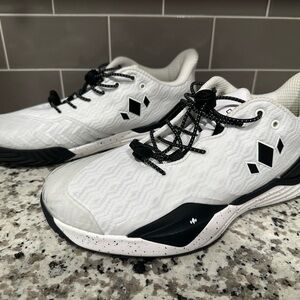 White and Black Athletic Sneakers
